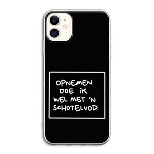 CaseCompany Schotelvod: iPhone 11 Transparant Hoesje