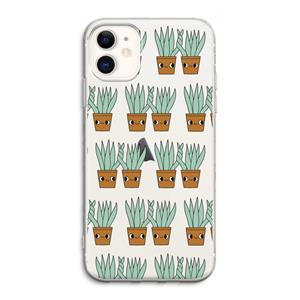 CaseCompany Sansevieria: iPhone 11 Transparant Hoesje
