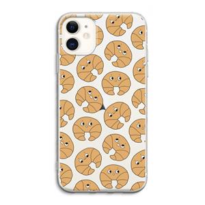 CaseCompany Croissant: iPhone 11 Transparant Hoesje