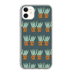 CaseCompany Sansevieria: iPhone 11 Transparant Hoesje