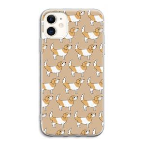 CaseCompany Doggy: iPhone 11 Transparant Hoesje