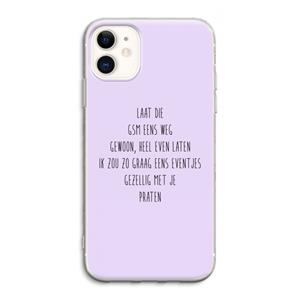 CaseCompany GSM: iPhone 11 Transparant Hoesje