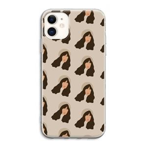 CaseCompany Bonjour mon amour: iPhone 11 Transparant Hoesje