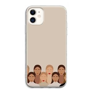 CaseCompany Girls girls girls: iPhone 11 Transparant Hoesje