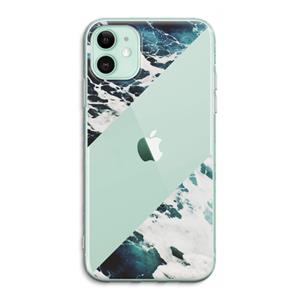 CaseCompany Golven: iPhone 11 Transparant Hoesje