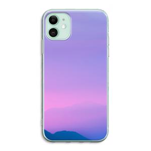 CaseCompany Sunset pastel: iPhone 11 Transparant Hoesje