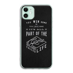 CaseCompany Life: iPhone 11 Transparant Hoesje