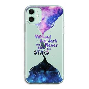 CaseCompany Stars quote: iPhone 11 Transparant Hoesje