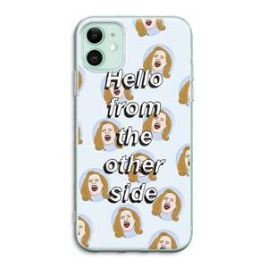 CaseCompany Hello: iPhone 11 Transparant Hoesje