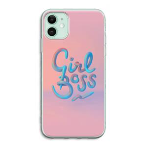 CaseCompany Girl boss: iPhone 11 Transparant Hoesje