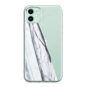 CaseCompany Gestreepte marmer: iPhone 11 Transparant Hoesje