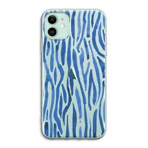 CaseCompany Blauwe nerven: iPhone 11 Transparant Hoesje