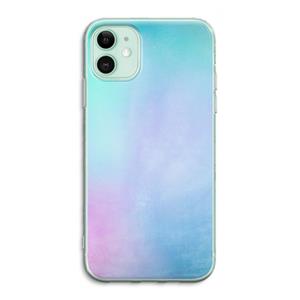 CaseCompany mist pastel: iPhone 11 Transparant Hoesje
