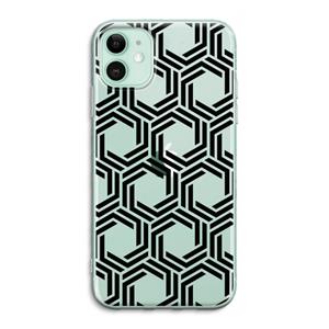 CaseCompany Geometrisch patroon: iPhone 11 Transparant Hoesje