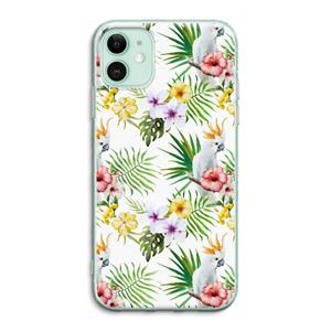 CaseCompany Gele kuif: iPhone 11 Transparant Hoesje