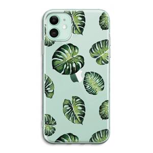 CaseCompany Tropische bladeren: iPhone 11 Transparant Hoesje