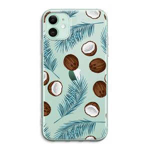 CaseCompany Kokosnoot roze: iPhone 11 Transparant Hoesje