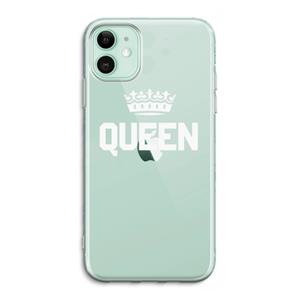CaseCompany Queen zwart: iPhone 11 Transparant Hoesje