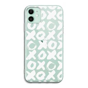 CaseCompany XOXO: iPhone 11 Transparant Hoesje