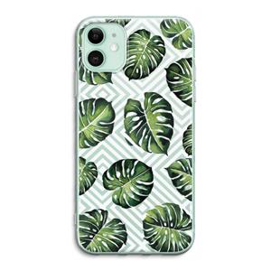 CaseCompany Geometrische jungle: iPhone 11 Transparant Hoesje