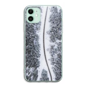 CaseCompany Snøfall: iPhone 11 Transparant Hoesje