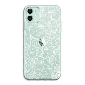 CaseCompany Vexx City #2: iPhone 11 Transparant Hoesje