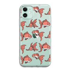 CaseCompany Blub: iPhone 11 Transparant Hoesje