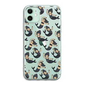 CaseCompany Zeemeermin: iPhone 11 Transparant Hoesje