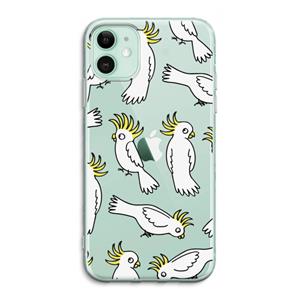 CaseCompany Papegaai: iPhone 11 Transparant Hoesje