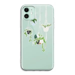 CaseCompany Hang In There: iPhone 11 Transparant Hoesje