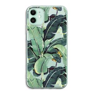 CaseCompany Bananenbladeren: iPhone 11 Transparant Hoesje