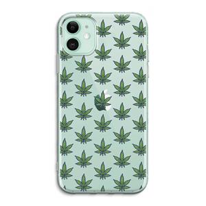 CaseCompany Weed: iPhone 11 Transparant Hoesje