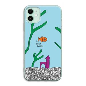CaseCompany Aquarium: iPhone 11 Transparant Hoesje