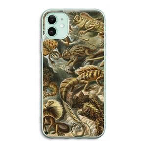 CaseCompany Haeckel Lacertilia: iPhone 11 Transparant Hoesje