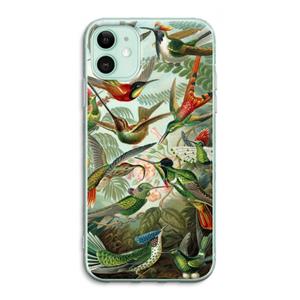 CaseCompany Haeckel Trochilidae: iPhone 11 Transparant Hoesje