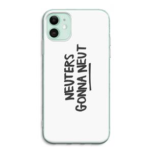 CaseCompany Neuters: iPhone 11 Transparant Hoesje