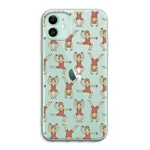 CaseCompany Gymboys: iPhone 11 Transparant Hoesje