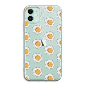 CaseCompany Bacon to my eggs #1: iPhone 11 Transparant Hoesje