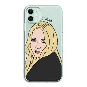 CaseCompany Mary Kate: iPhone 11 Transparant Hoesje