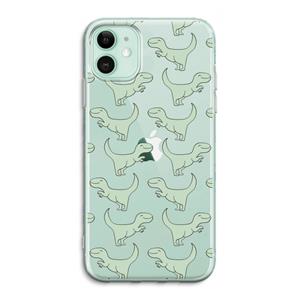 CaseCompany Dinos: iPhone 11 Transparant Hoesje