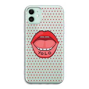 CaseCompany Yolo Denise: iPhone 11 Transparant Hoesje