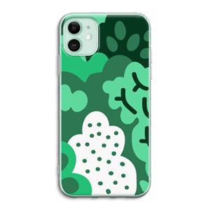 CaseCompany Bushes: iPhone 11 Transparant Hoesje
