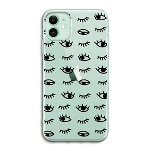 CaseCompany Eye pattern #2: iPhone 11 Transparant Hoesje