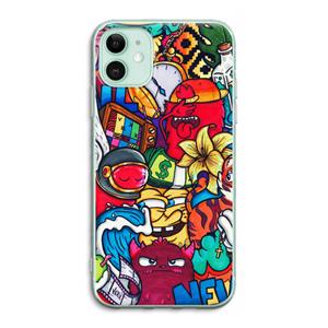 CaseCompany No Rules: iPhone 11 Transparant Hoesje