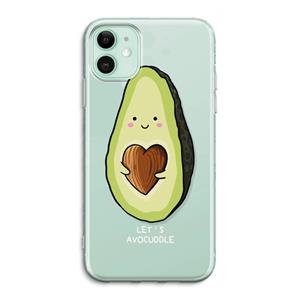 CaseCompany Avocuddle: iPhone 11 Transparant Hoesje