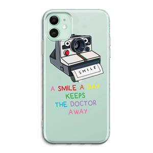CaseCompany Smile: iPhone 11 Transparant Hoesje