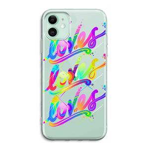 CaseCompany Loves: iPhone 11 Transparant Hoesje