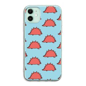 CaseCompany Dinosawrr: iPhone 11 Transparant Hoesje