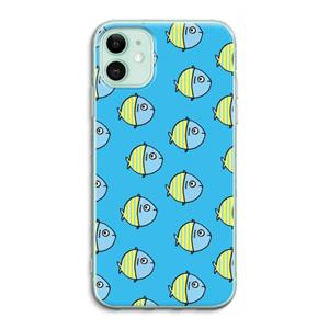 CaseCompany Visjes: iPhone 11 Transparant Hoesje