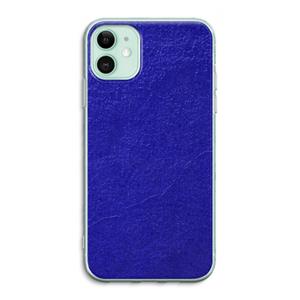 CaseCompany Majorelle Blue: iPhone 11 Transparant Hoesje